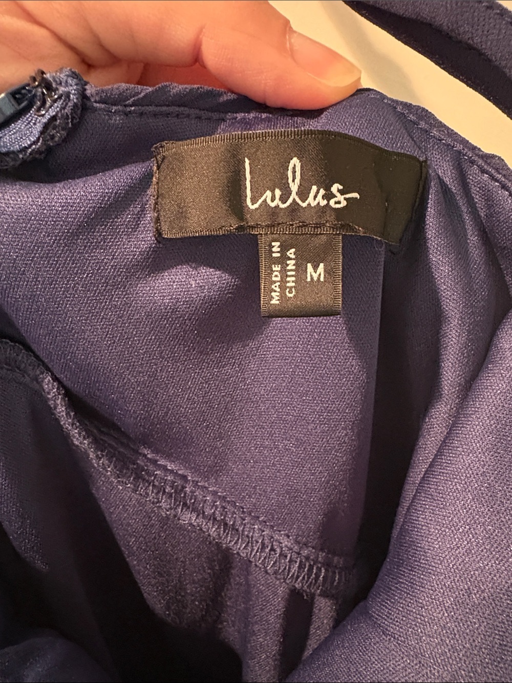 Lulus | Wondrous Muse Dark Blue Pleated One-Shoulder Midi Dress - Picture 10 of 10